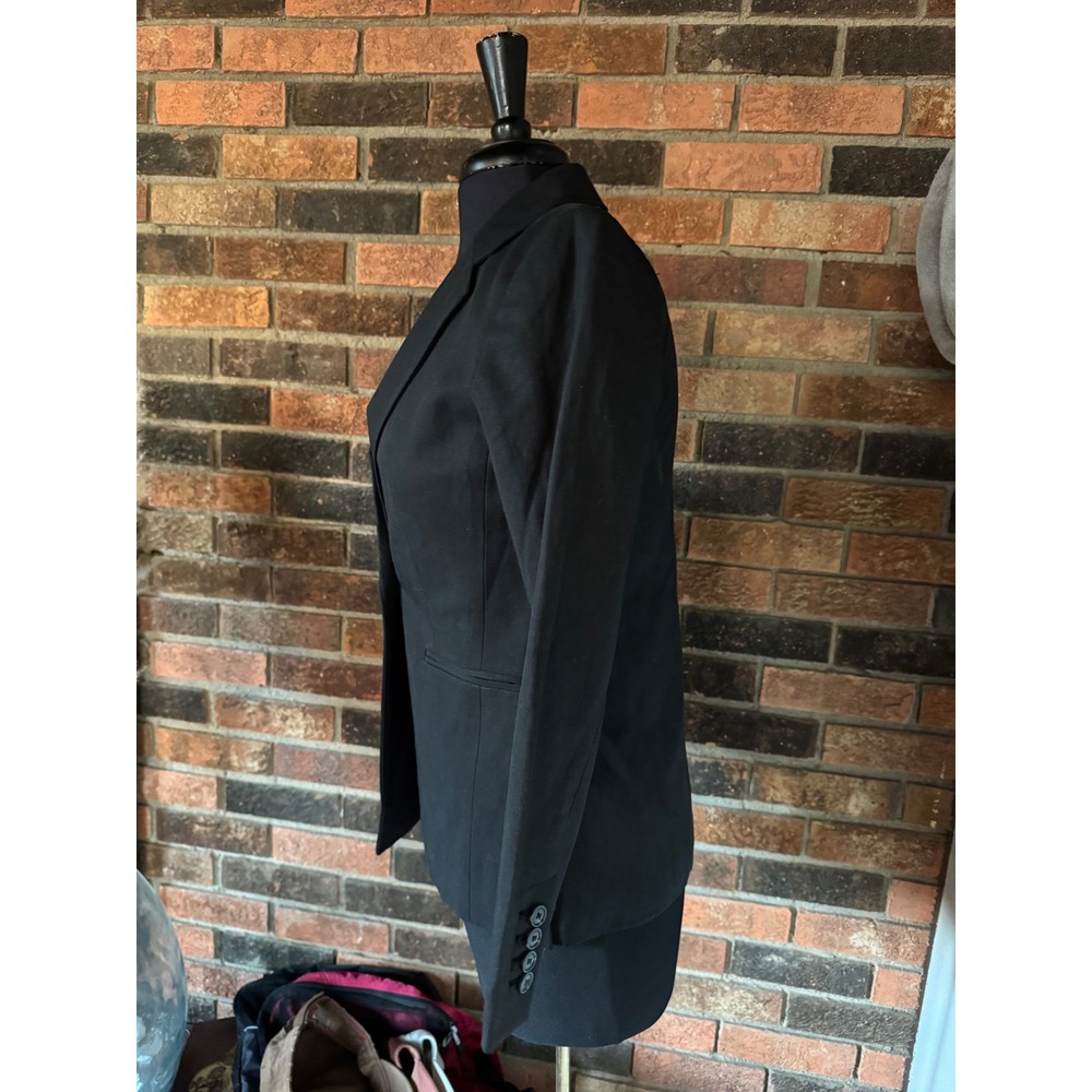 LOFT Black Single-Button Tailored Blazer - image 2